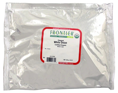 Frontier Natural Products Organic Onion White Chopped -- 1 lb