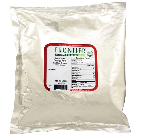 Casca de Laranja Orgânica Frontier Natural Products - 454g