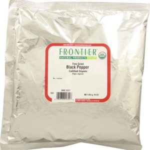 Pimenta do Reino Preta Moída Fina Orgânica Frontier Natural Products 454g