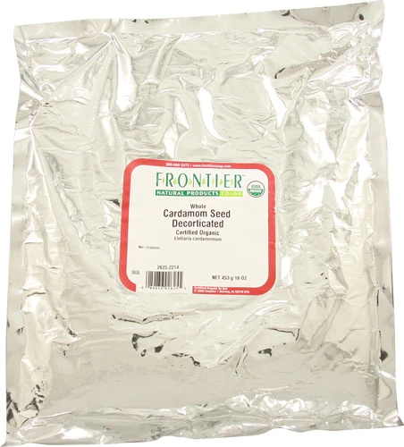 Cardamomo Integral Orgânico Decorticado Frontier Natural Products - 454g