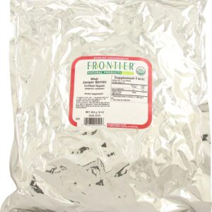 Frontier Natural Products Organic Juniper Berries Whole -- 1 lb