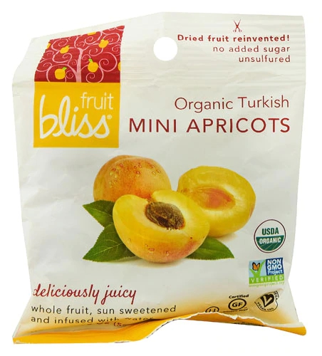 Fruit Bliss Damascos Turcos Orgânicos Mini 50g - Sabor e Nutrição em Pequenos Mimos
