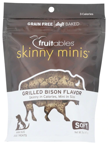 Fruitables Skinny Minis Petisco para Cães Churrasco de Bisonte - 142g