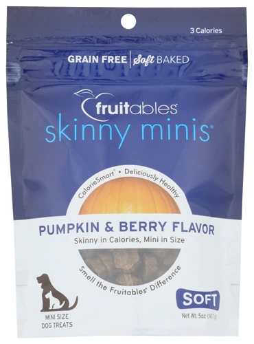 Petisco Fruitables Skinny Minis para Cães - Abóbora e Frutas Vermelhas 142g