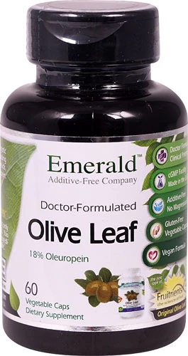 Fruitients Olive Leaf - Extrato de Folha de Oliveira 60 Cápsulas Vegetais