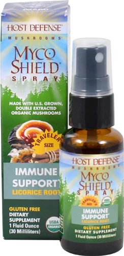 Fungi Perfecti Host Defense MycoShield Spray Raiz de Alcaçuz - 30ml