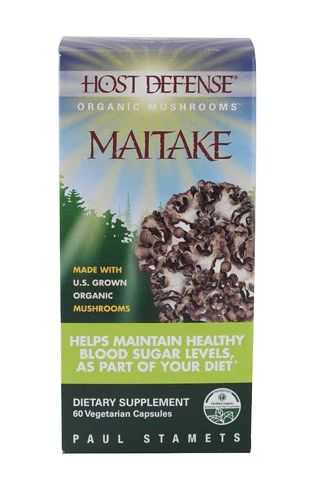 Fungi Perfecti HostDefense Maitake 60 Cápsulas Vegetarianas Orgânicas