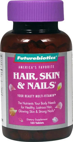 Futurebiotics Hair Skin and Nails® 135 Tabletes - Beleza e Vitalidade Completa