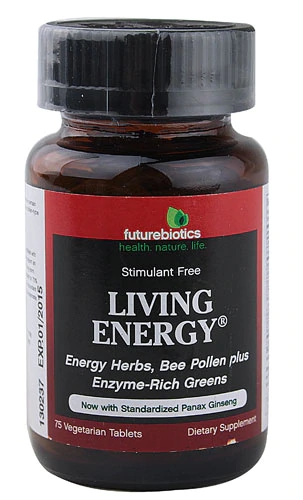 Futurebiotics Living Energy 75 Cápsulas Vegetarianas - Energia Vital e Bem-Estar