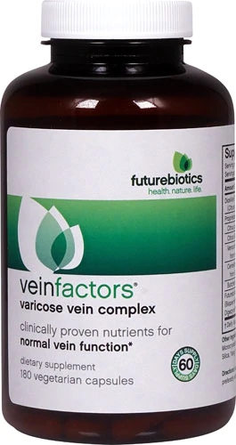 Futurebiotics VeinFactors® 180 Cápsulas Vegetarianas - Suporte para Veias e Circulação