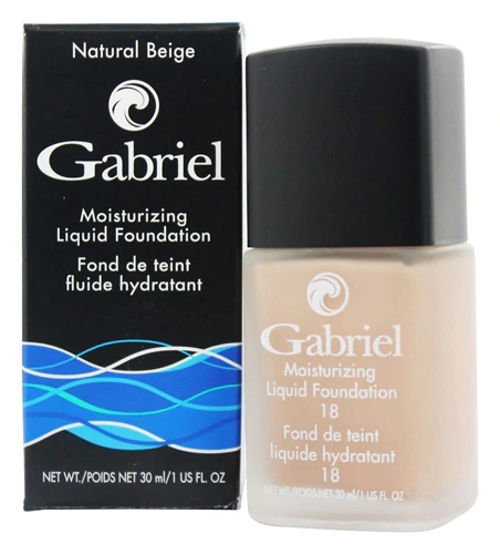 Base Líquida Hidratante Gabriel Natural Beige 29.57ml - Cobertura Natural e Pele Radiante