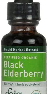 Gaia Herbs Black Elderberry Certified Organic -- 500 mg - 1 fl oz