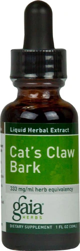 Extrato de Unha de Gato Gaia Herbs - 30ml (9.9ml/oz) - Suporte Imunológico Natural