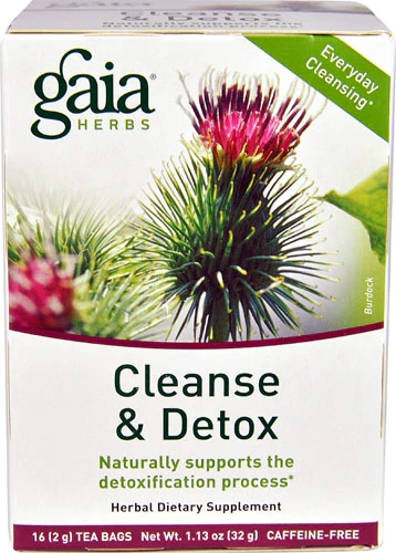 Gaia Herbs Cleanse and Detox - 16 Sachês de Chá para Purificação e Bem-Estar