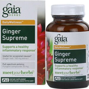 Gaia Herbs DailyWellness™ Ginger Supreme -- 60 Vegetarian Liquid Phyto-Caps™