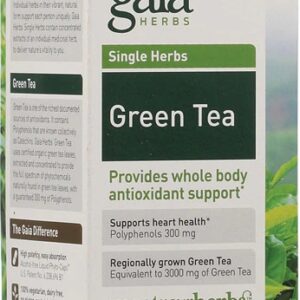 Gaia Herbs Chá Verde 60 Câpsulas Líquidas Vegetarianas - Potência e Bem-Estar Natural