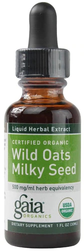 Extrato de Aveia Orgânica Gaia Herbs Oats Milky Seed 500mg - 30ml