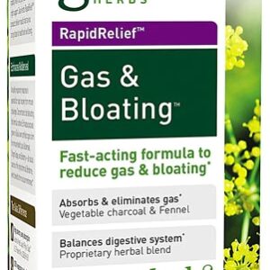 Gaia Herbs RapidRelief Gás e Inchaço - 50 Cápsulas Vegetarianas