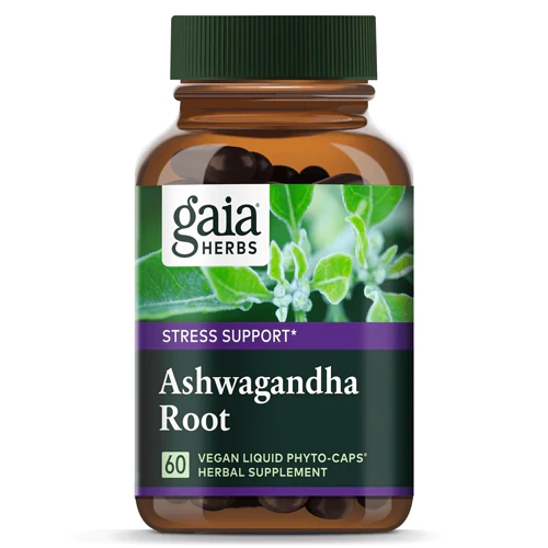 Gaia Herbs Ashwagandha Root 60 Cápsulas Vegetarianas Líquidas Phyto-Caps - Bem-Estar e Equilíbrio