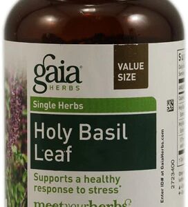Gaia Herbs Manjericão Sagrado - 120 Cápsulas Vegetarianas Líquidas Phyto-Caps™