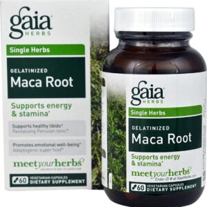 Comprar gaia herbs single herbs maca root -- 60 vegetarian capsules preço no brasil energy herbs & botanicals maca suplementos em oferta suplemento importado loja 51 online promoção -