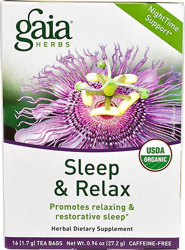 Chá Gaia Herbs Sleep and Relax Ervas - 16 Sachês - Calmante e Relaxante