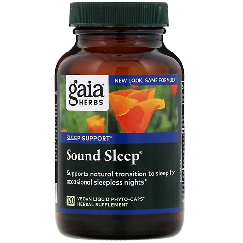 Gaia Herbs Sound Sleep® - Suplemento para Sono Profundo 120 Cápsulas Veganas