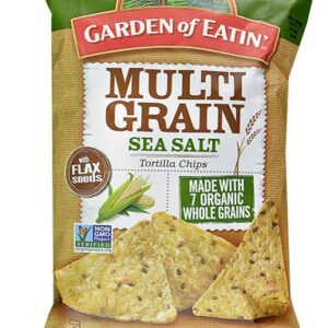 Garden of Eatin' Multi Grain Tortilla Chips with Flax Seeds Sea Salt -- 8.1 oz
