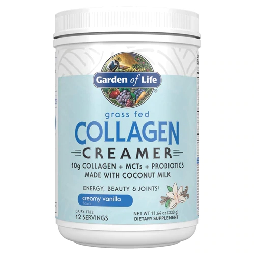 Garden of Life Collagen Creamer Baunilha - 330g | Colágeno e MCT para Saúde e Bem-Estar