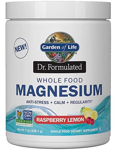 Garden of Life Dr. Formulated Magnésio em Pó Framboesa Limão - 198g