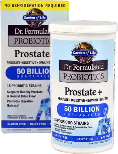 Garden of Life Dr. Formulated Probióticos Prostate Plus 50 Bilhões UFC - 60 Cápsulas Vegetais