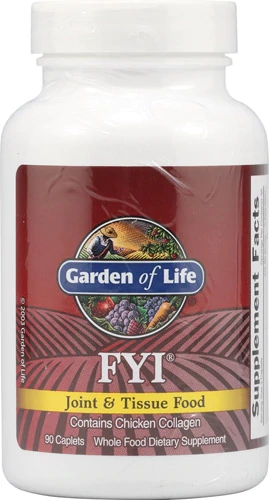 Garden of Life FYI® Joint and Tissue Food - 90 Caplets - Suporte Completo para Articulações e Tecidos