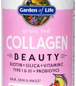 Garden of Life Grass Fed Collagen Beauty Strawberry Lemonade -- 9.52 oz