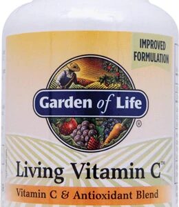 Garden of Life Living Vitamin C 60 Caplets - Suporte Imunológico Completo