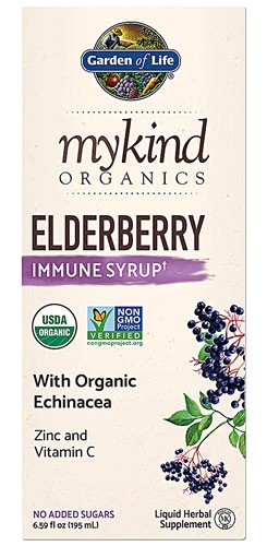 Garden of Life mykind Organics Xarope de Sabugueiro Orgânico para Imunidade 195ml