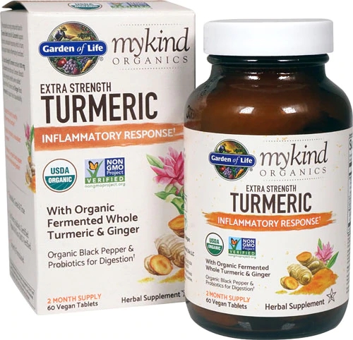 Garden of Life mykind Organics Cúrcuma Extra Força 60 Comprimidos Veganos