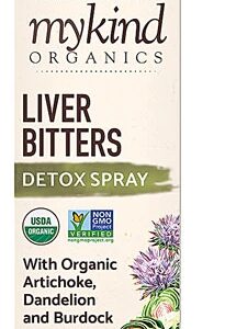 Garden of Life mykind Organics Liver Bitters Detox Spray - 59ml | Suplemento Natural para Desintoxicação Hepática