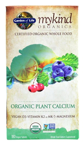 Garden of Life Mykind Organics Plant Calcium - 180 Comprimidos Veganos