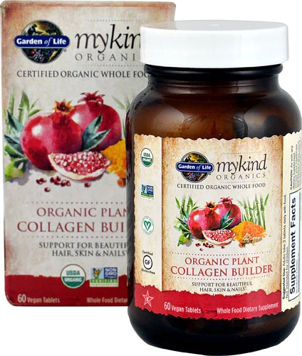 Garden of Life mykind Organics Plant Collagen Builder - 60 Comprimidos Veganos