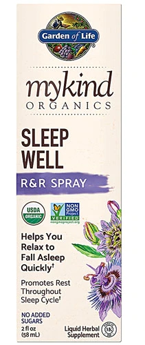 Garden of Life mykind Organics Sleep Well R&R Spray Líquido Suplemento Herbal - 59ml