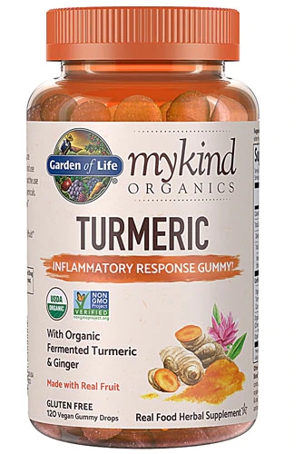 Garden of Life mykind Organics Cúrcuma Gomas para Resposta Inflamatória – 120 Gomas