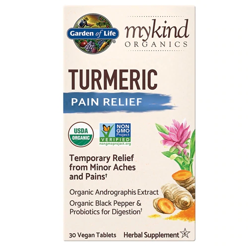 Garden of Life mykind Organics Cúrcuma Alívio da Dor - 30 Comprimidos Veganos