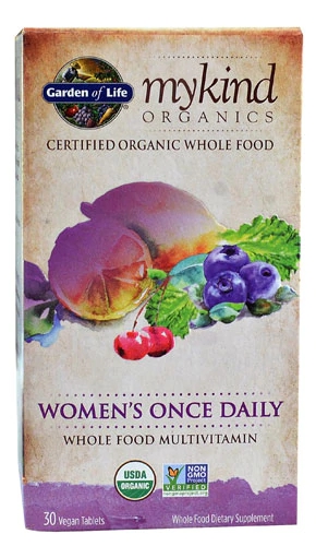 Garden of Life Mykind Organics Multivitamínico Vegano Diário para Mulheres - 30 Comprimidos