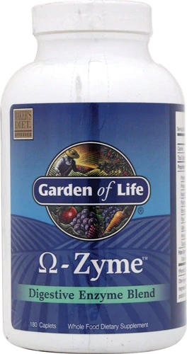 Garden of Life Ômega-Zyme Suplemento Digestivo 180 Caplets