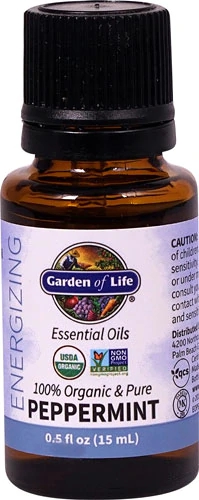 Óleo Essencial de Hortelã Orgânico Garden of Life - 15ml
