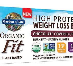 Garden of Life Organic Fit High Protein Weight Loss Bar Chocolate Covered Cherry -- 12 Bars