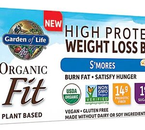 Garden of Life Organic Fit High Protein Weight Loss Bar S'Mores -- 12 Bars