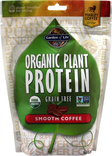 Garden of Life Proteína Vegetal Orgânica Smooth Coffee - 10 Porções