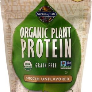 Garden of Life Proteína Vegetal Orgânica Pura Sem Sabor - 10 Doses (Aprox. 160g)