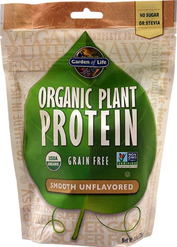 Garden of Life Proteína Vegetal Orgânica Pura Sem Sabor - 10 Doses (Aprox. 160g)